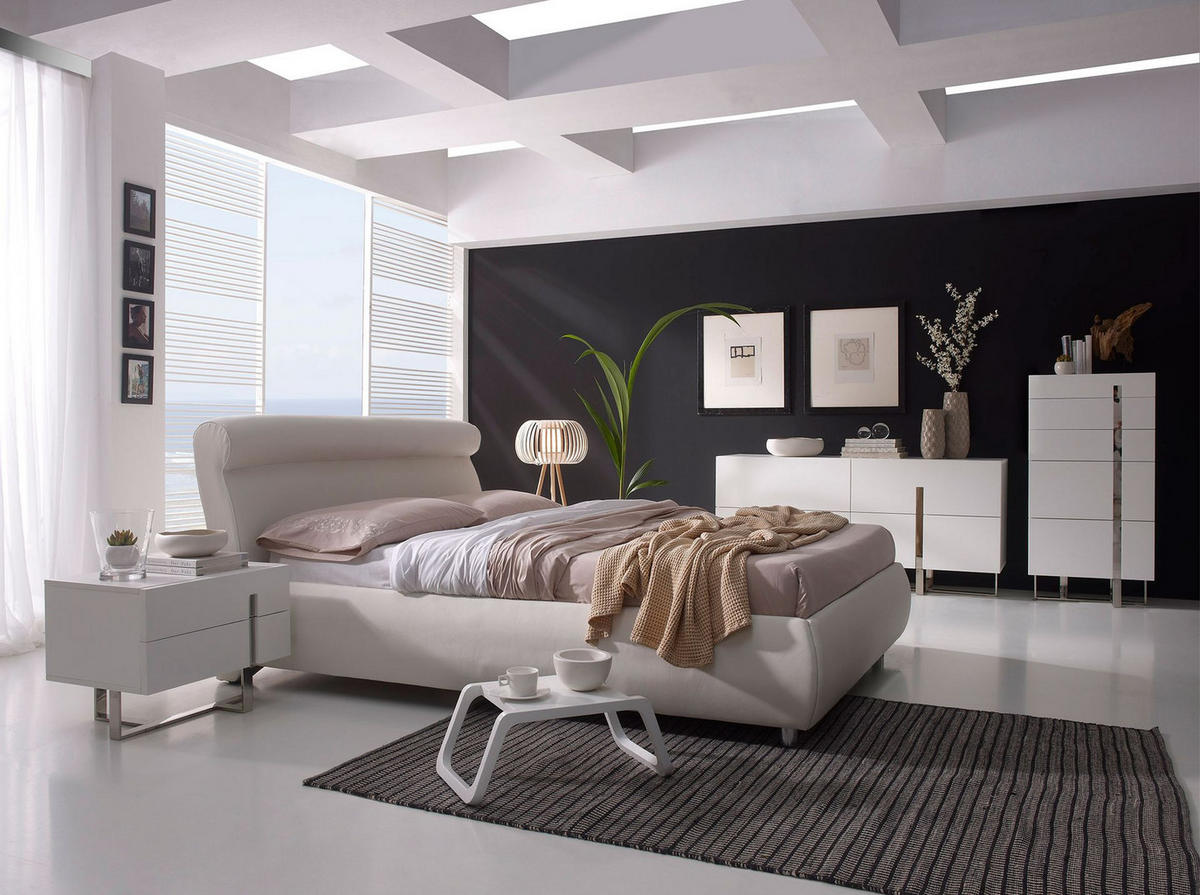 SIDEBOARD Sideboard aus weißem Holz und verchromtem Stahl 160/46/75 cm - Edelstahlfarben/Weiß, Holz/Metall (160/75/46cm) - ANGEL CERDA