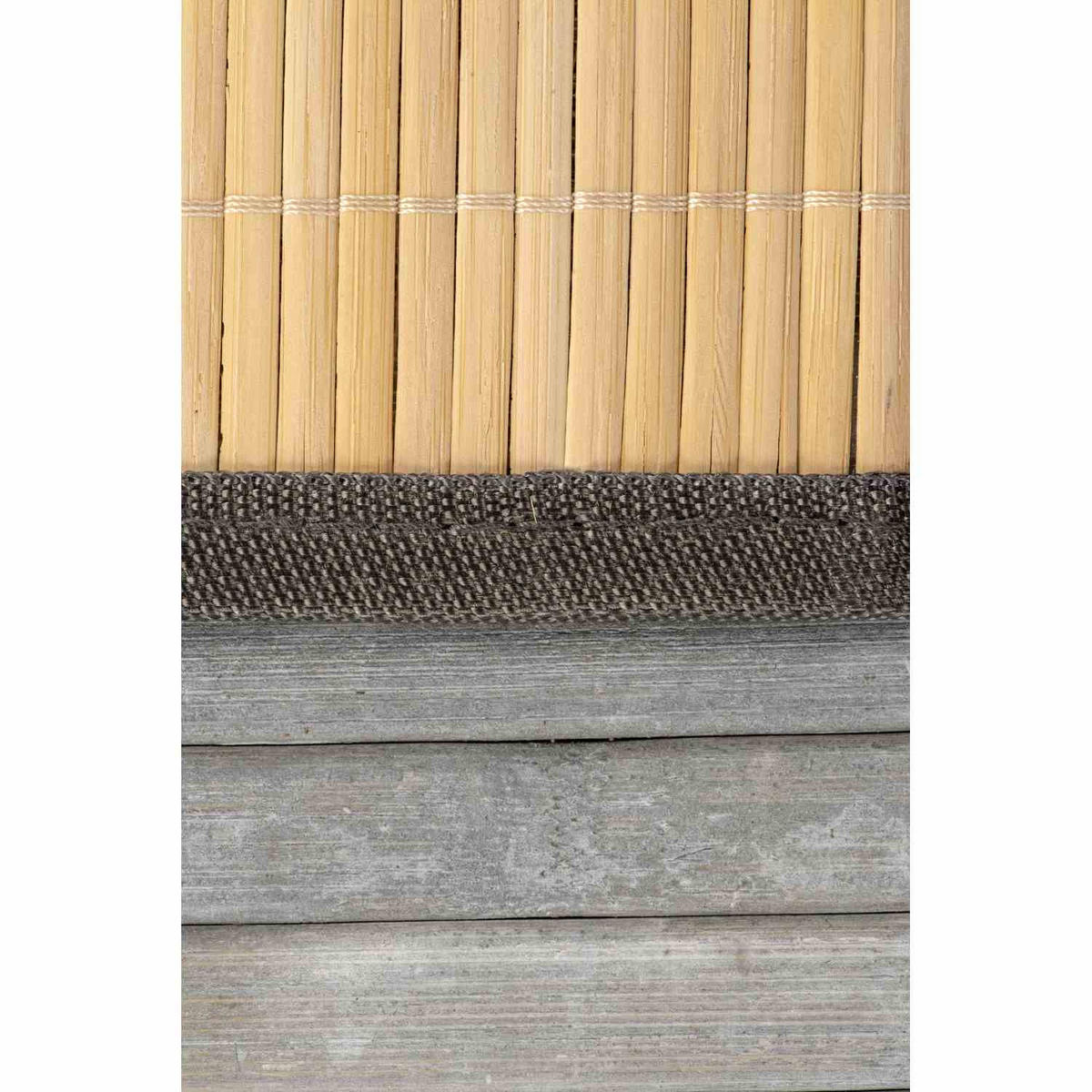 WÄSCHEKORB MIT DECKEL BAMBOO - Anthrazit, Naturmaterialien (60/60/40cm) - WohnDirect