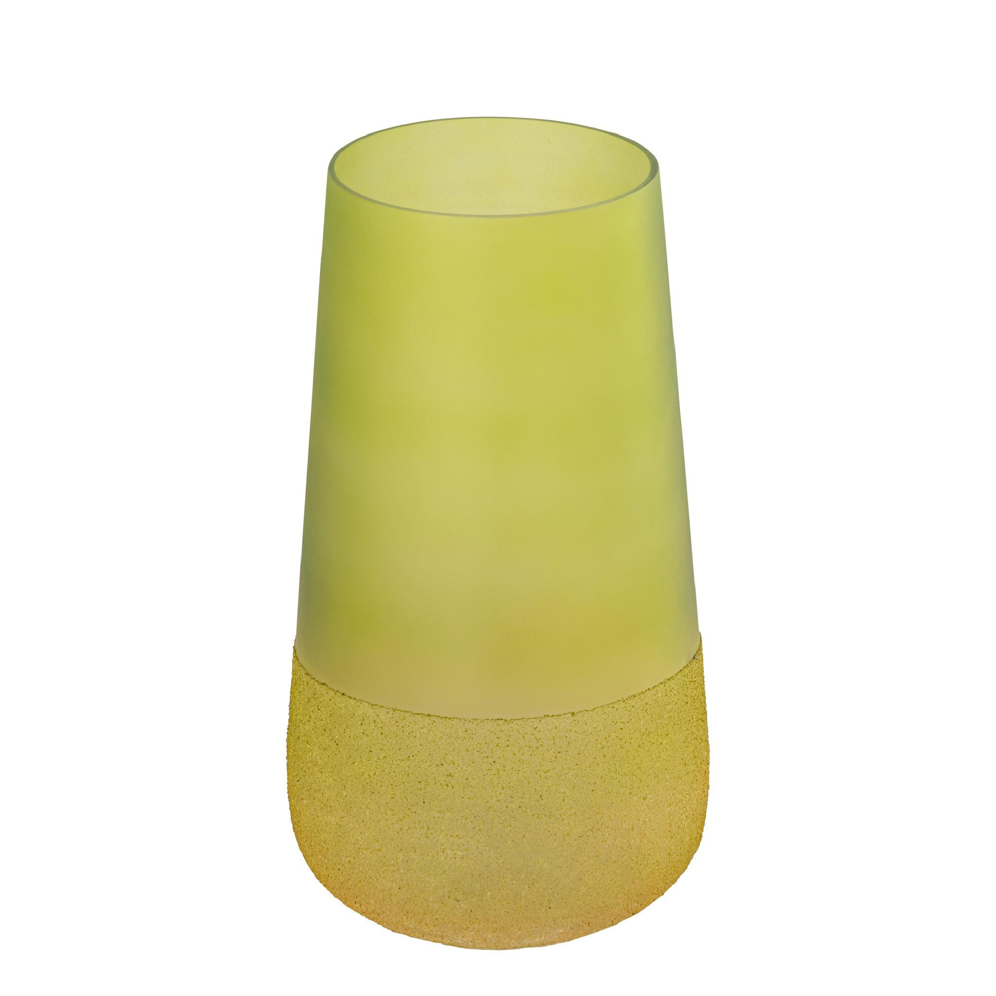 WINDLICHT Marcy Grün 16/16/30cm - Grün, Glas (16/30/16cm) - PTMD Collection