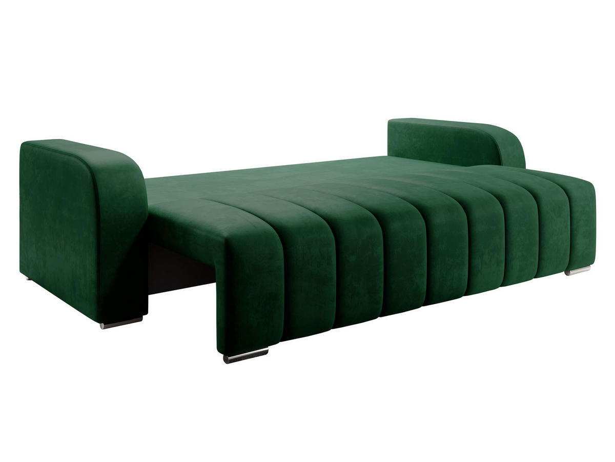 SCHLAFSOFA Pufetto Boucle - Hellbraun/Silberfarben, Holz/Textil (244/86/90cm) - MIRJAN24