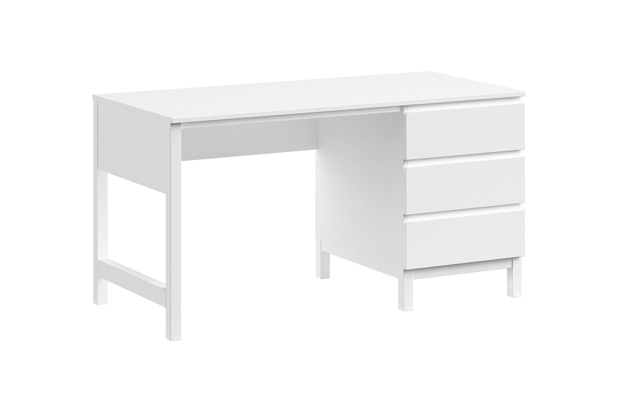 58aufmkessel Schreibtisch Weiß 70x75x140 cm
