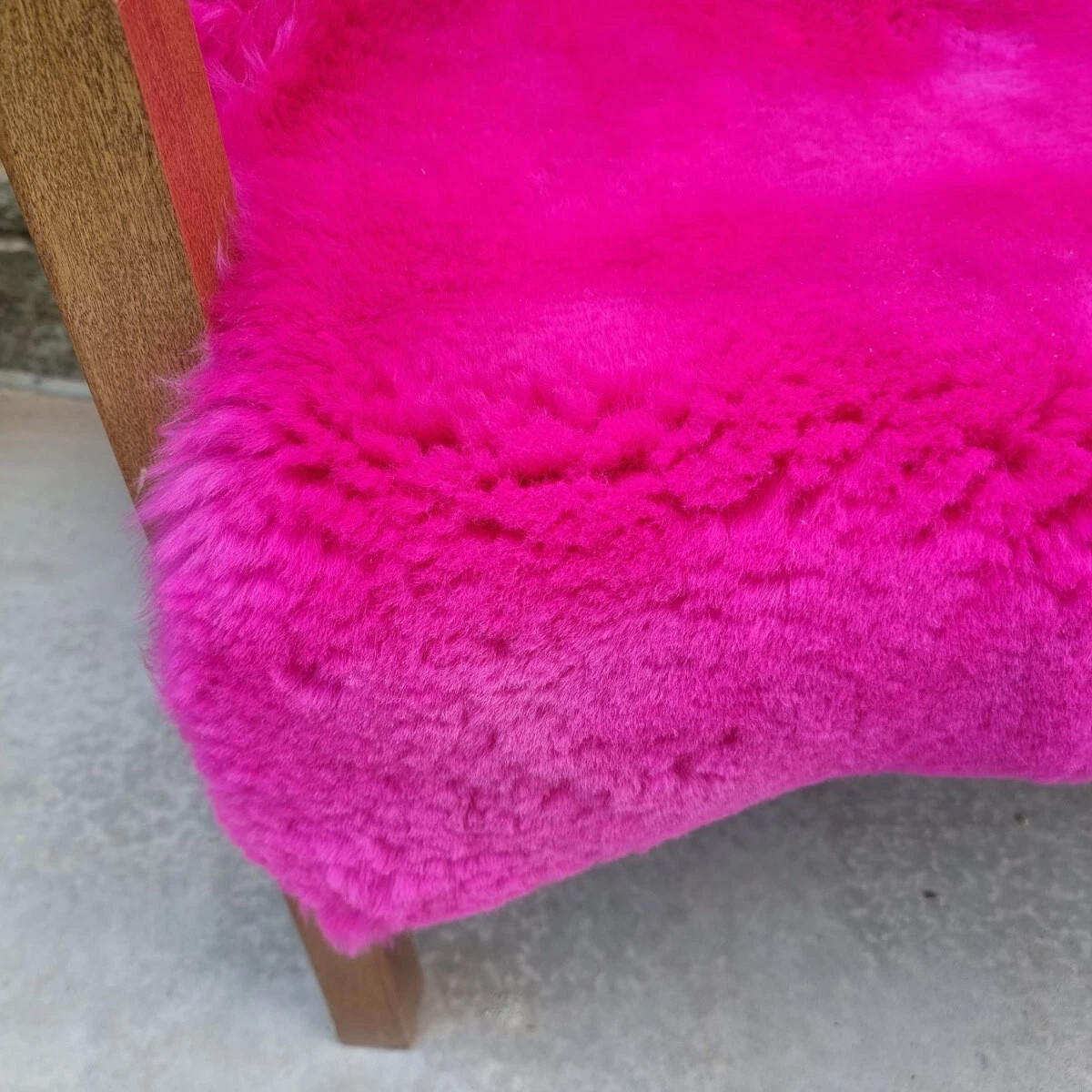 SCHAFFELL Premium Merino Lammfell Pink geschoren ca. 105 cm - Pink, Fell (55/105cm) - Provellus