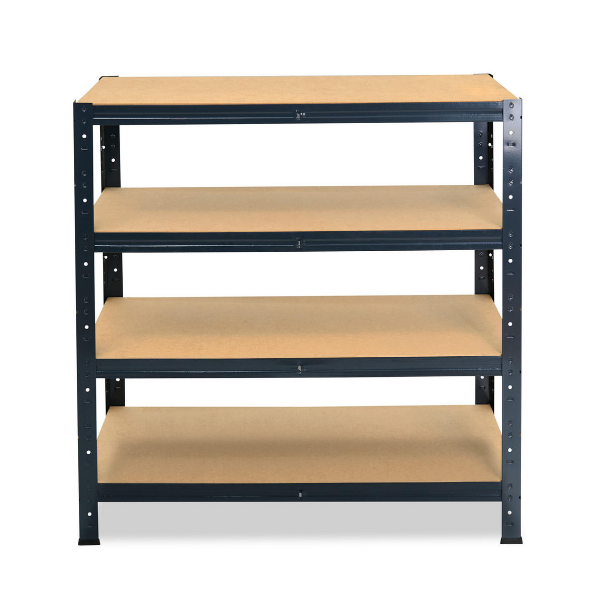SCHWERLASTREGAL HOME 100x45x60 cm in anthrazit mit 4 Böden und 175 kg Traglast pro Boden - Anthrazit, Metall (45/100/60cm) - shelfplaza