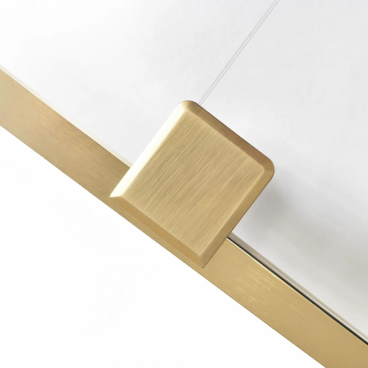 DUSCHKABINE Rea Montana Double Gold Brush 80x80 - Goldfarben, Glas (80/80/200cm) - REA