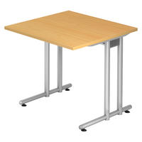 SCHREIBTISCH Serie-N 80/80/72 cm in Buchefarben - Buchefarben, Holzwerkstoff (80/80/72cm) - bümö