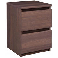 NACHTTISCH EX3 mit 2 Schubladen Wenge 30/30/42 cm - Wengefarben, Holzwerkstoff (30/42/30cm) - Matkam Möbel
