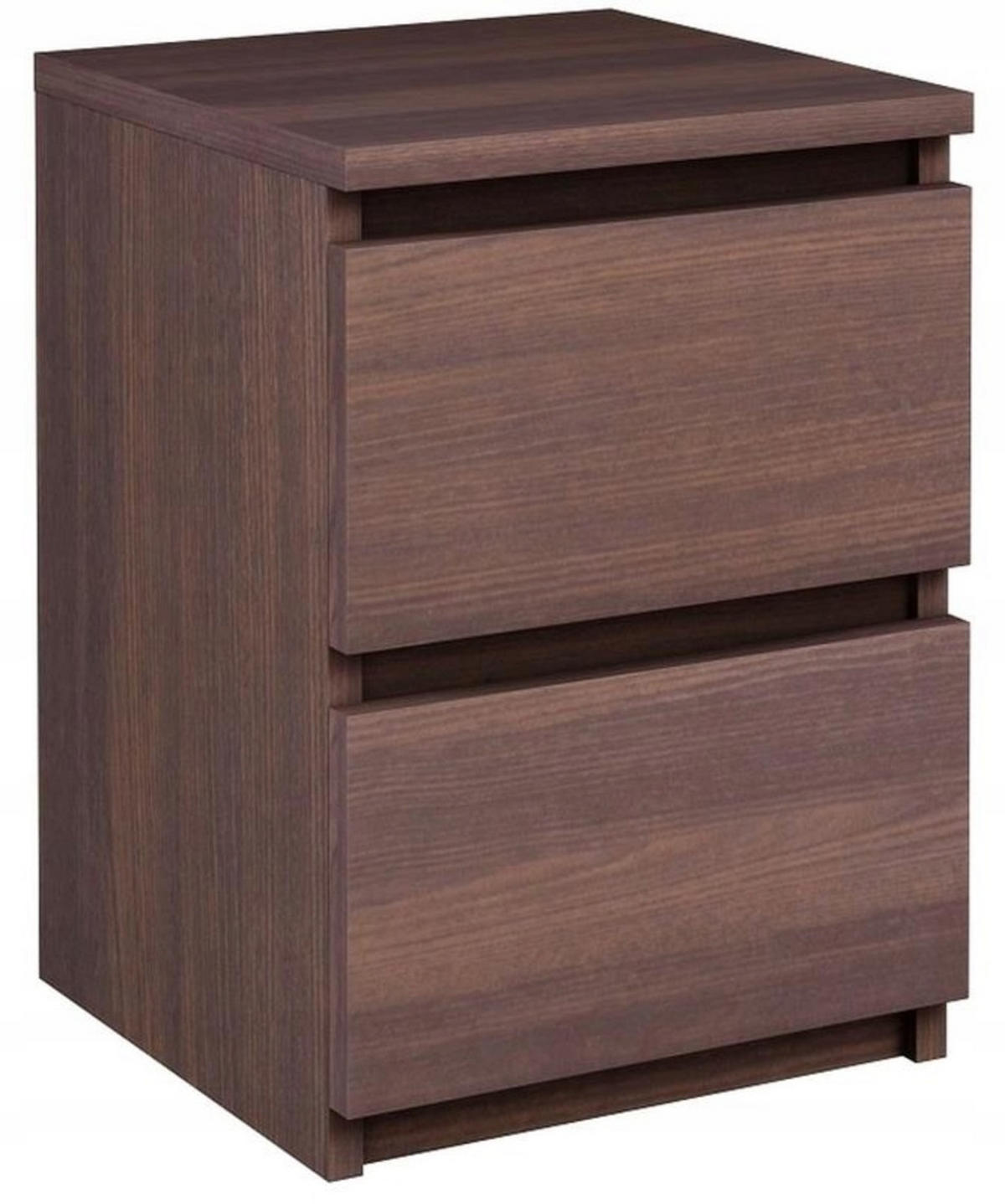NACHTTISCH EX3 mit 2 Schubladen Wenge 30/30/42 cm - Wengefarben, Holzwerkstoff (30/42/30cm) - Matkam Möbel