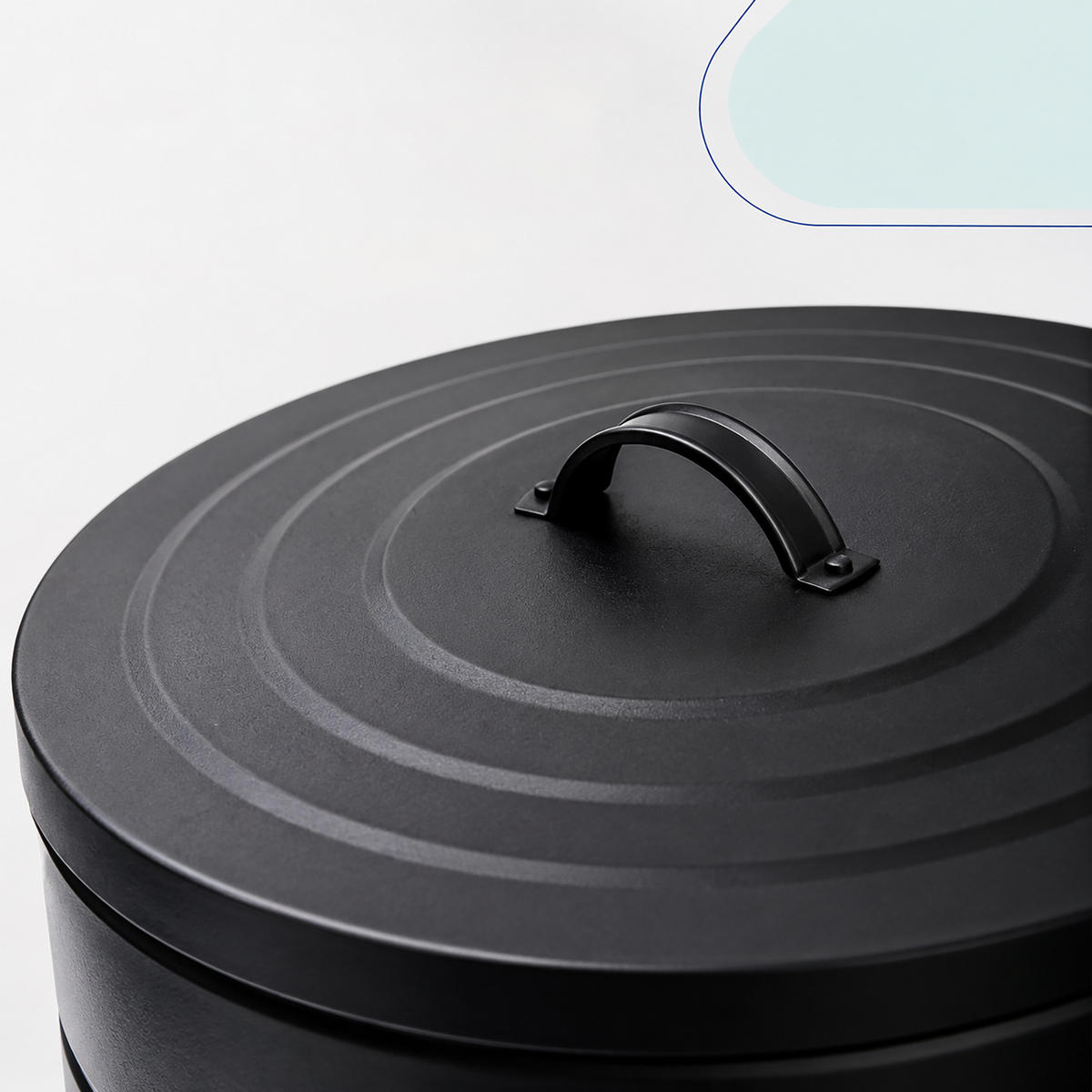 MÜLLEIMER Schwarz Treteimer Soft-Close 40 l - Schwarz, Kunststoff/Metall (35/67/35cm) - Relaxdays