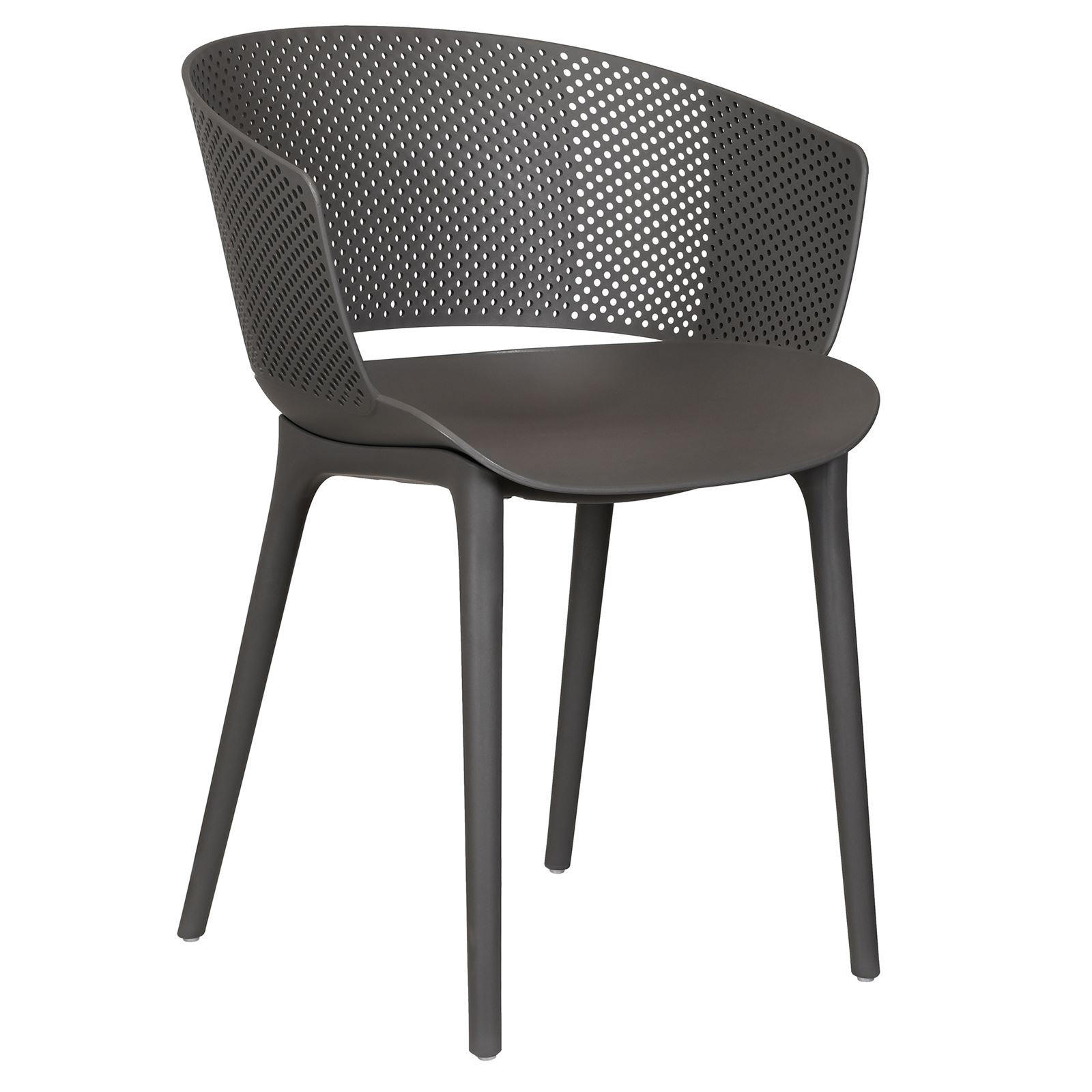 GARTENSTÜHLE OLINDO 4ER-SET - Grau, Textil (43/81/47cm) - IDIMEX