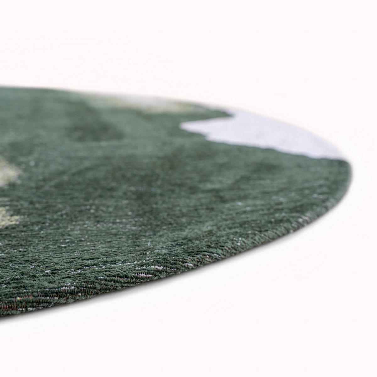 TEPPICH Palm Green Meditation Lagoon 240/240 cm - Grün, Textil (240/240cm) - Louis De Poortere