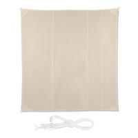 SONNENSEGEL - Beige, Textil/Metall (500/500cm) - Relaxdays