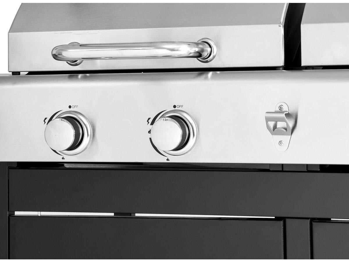 GASGRILL western Schwarz - Grau, Metall (75/123/167cm) - Habitat Garten