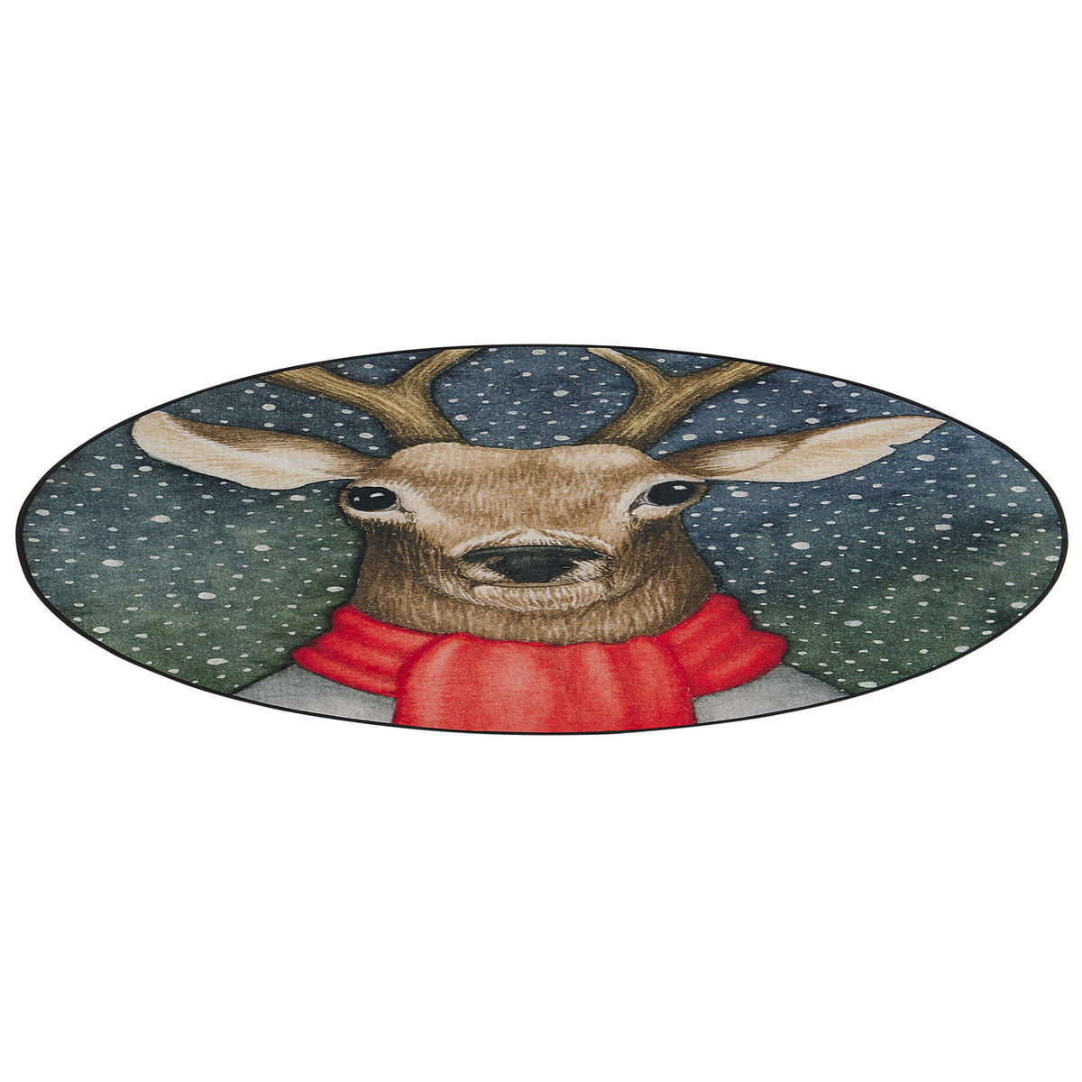 KURZFLOR-TEPPICH Eregli 140/140 cm - Multicolor, Kunststoff (140/140cm) - Beliani