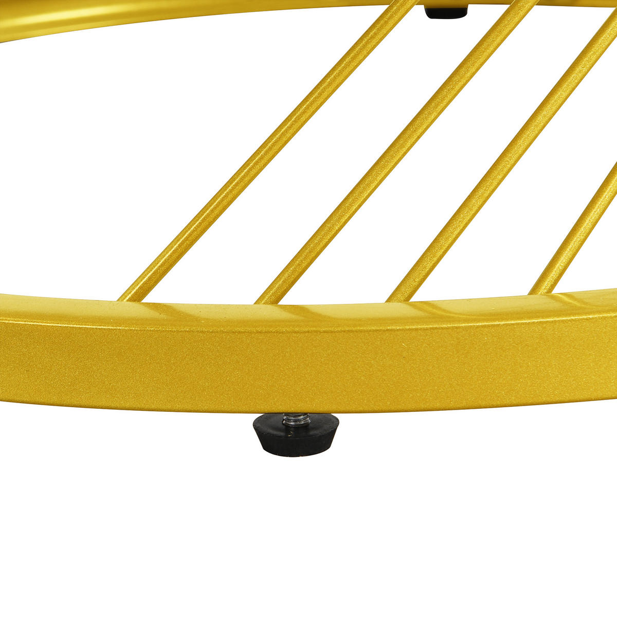 COUCHTISCH Schwarz/Gold 2er-Set 70/70/45 cm und 50/50/40 cm - Schwarz, Holzwerkstoff (70/70/45cm) - PANGIVO