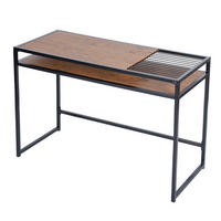 COMPUTERTISCH braun - Braun, Metall (110/47/74cm) - Urban Meuble