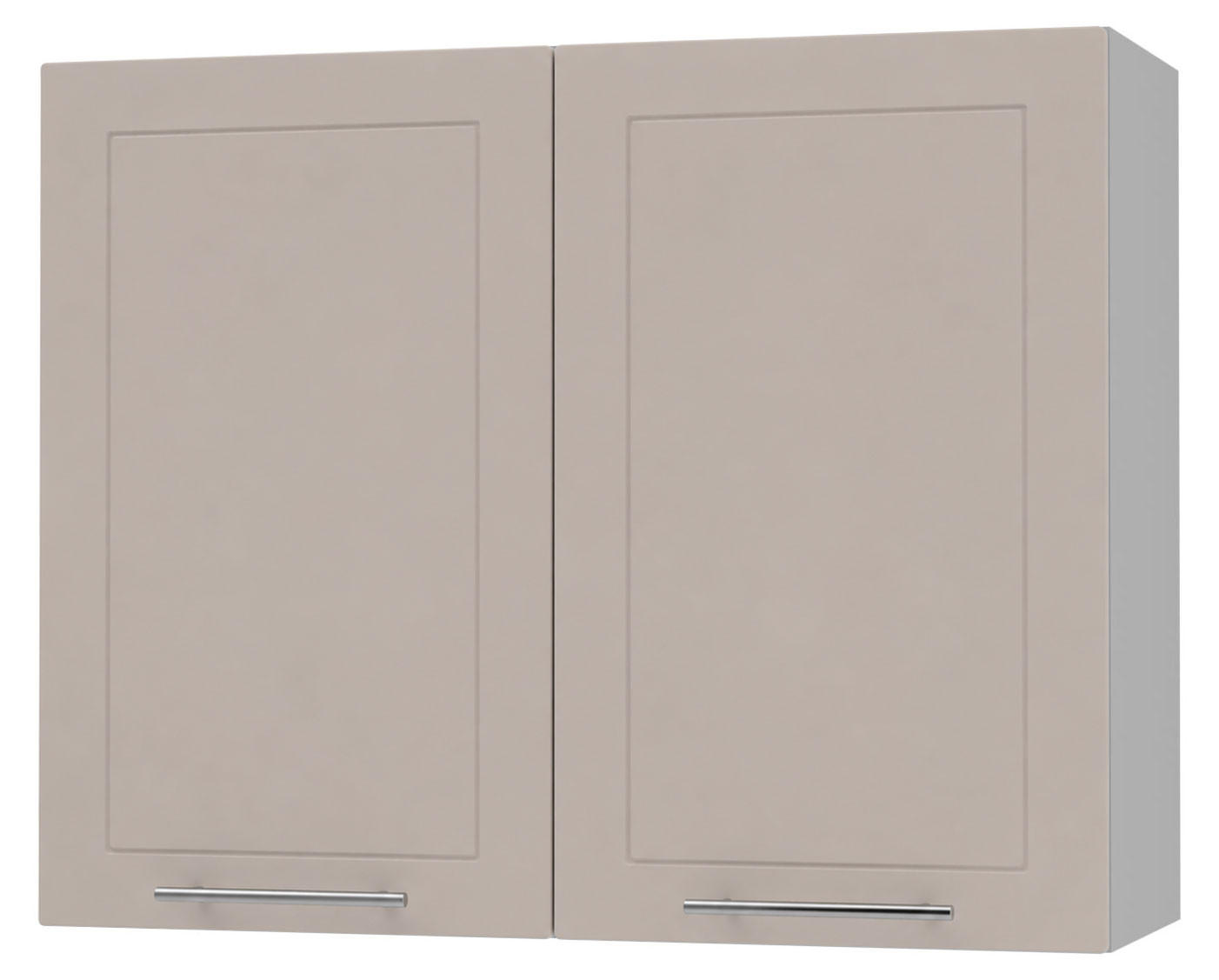 KÜCHENHÄNGESCHRANK Kvantum W3/90 Grau / Kaschmir Matt 90 / 32,5 / 72cm - Kaschmir/Grau, Holz/Holzwerkstoff (90/72/32.5cm) - Feldmann-Wohnen