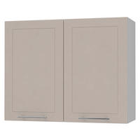 KÜCHENHÄNGESCHRANK Kvantum W3/90 Grau / Kaschmir Matt 90 / 32,5 / 72cm - Kaschmir/Grau, Holz/Holzwerkstoff (90/72/32.5cm) - Feldmann-Wohnen