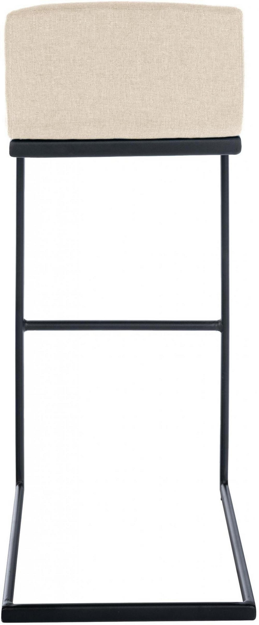 BARHOCKER Stoff Creme - Creme/Schwarz, Textil/Metall (40/96/50cm) - CLP