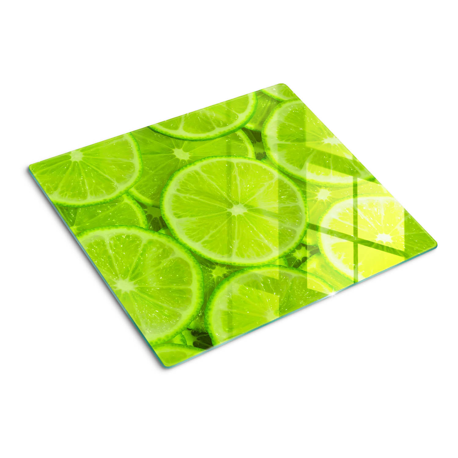 GLASPLATTE 60x52 cm Limes - Grün, Glas (60/0.4/52cm) - TULUP