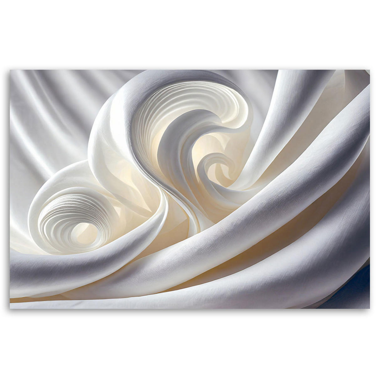 KUNSTDRUCK Weiß 120/80 cm - Weiß, Textil (120/80cm) - KUNSTLOFT