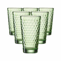 LONGDRINKGLÄSER Favo Grün 400 ml 6er Set - Grün, Glas (0.4L) - Ritzenhoff Breker