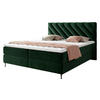 BOXBETT Enzo - Schwarz/Grün, Holz/Textil (160/200cm) - MIRJAN24