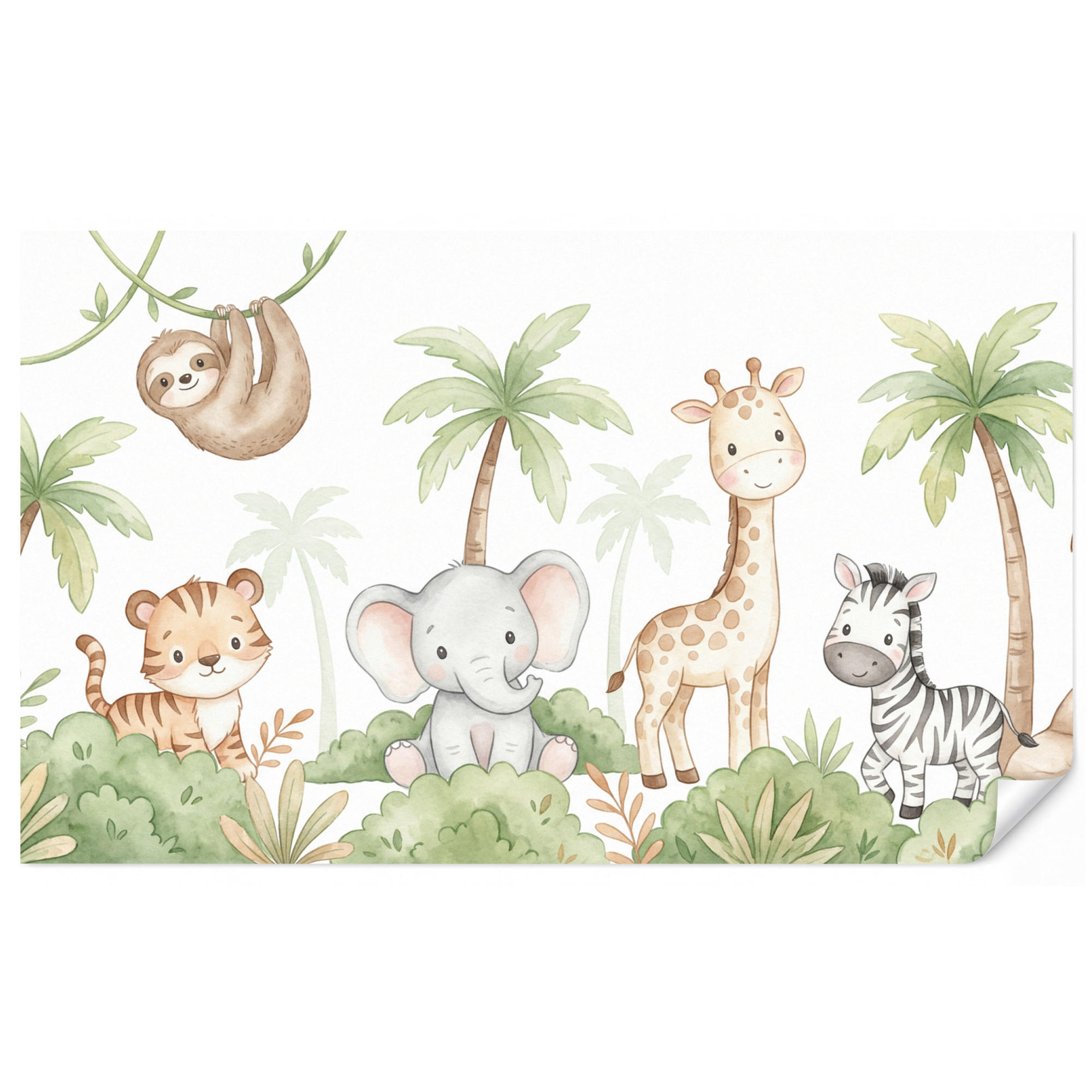 OnlyWow Kindertapete Weiß 450x280 cm