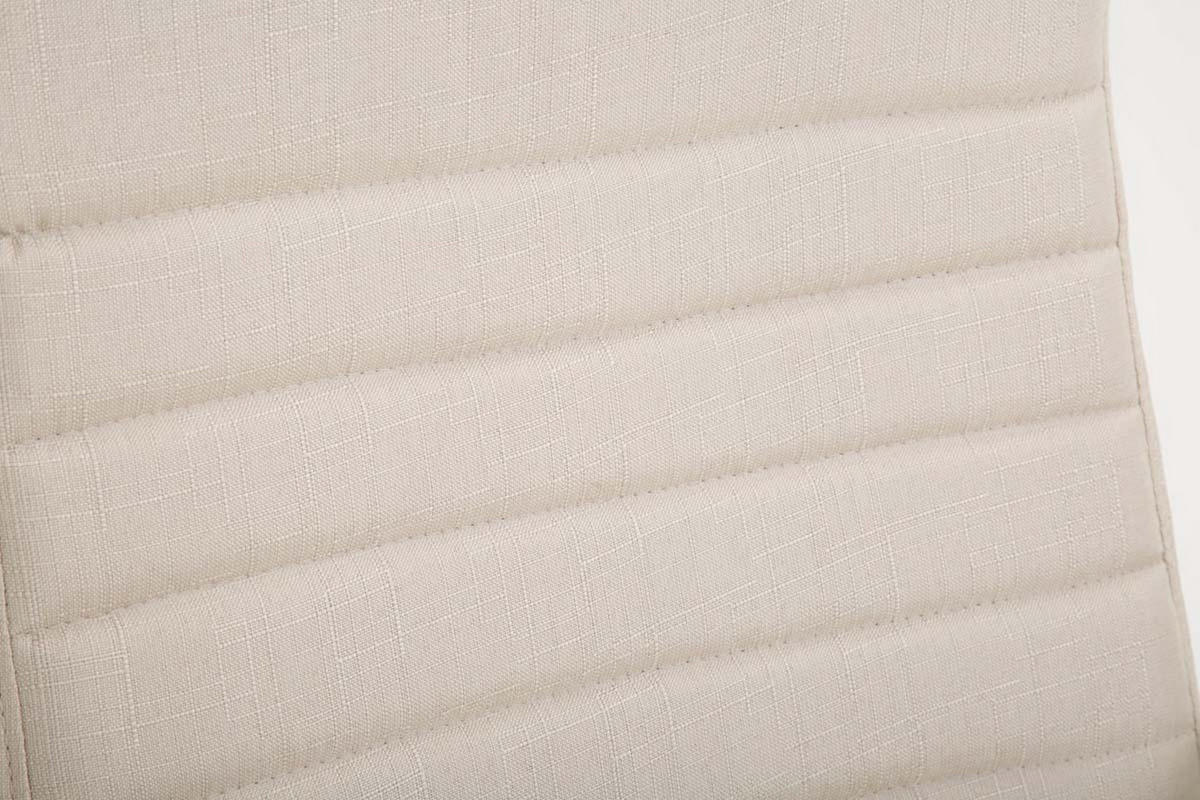 BÜROSTUHL Vallon, Stoff Creme - Creme, Textil/Metall (60/118/68cm) - TPFLiving