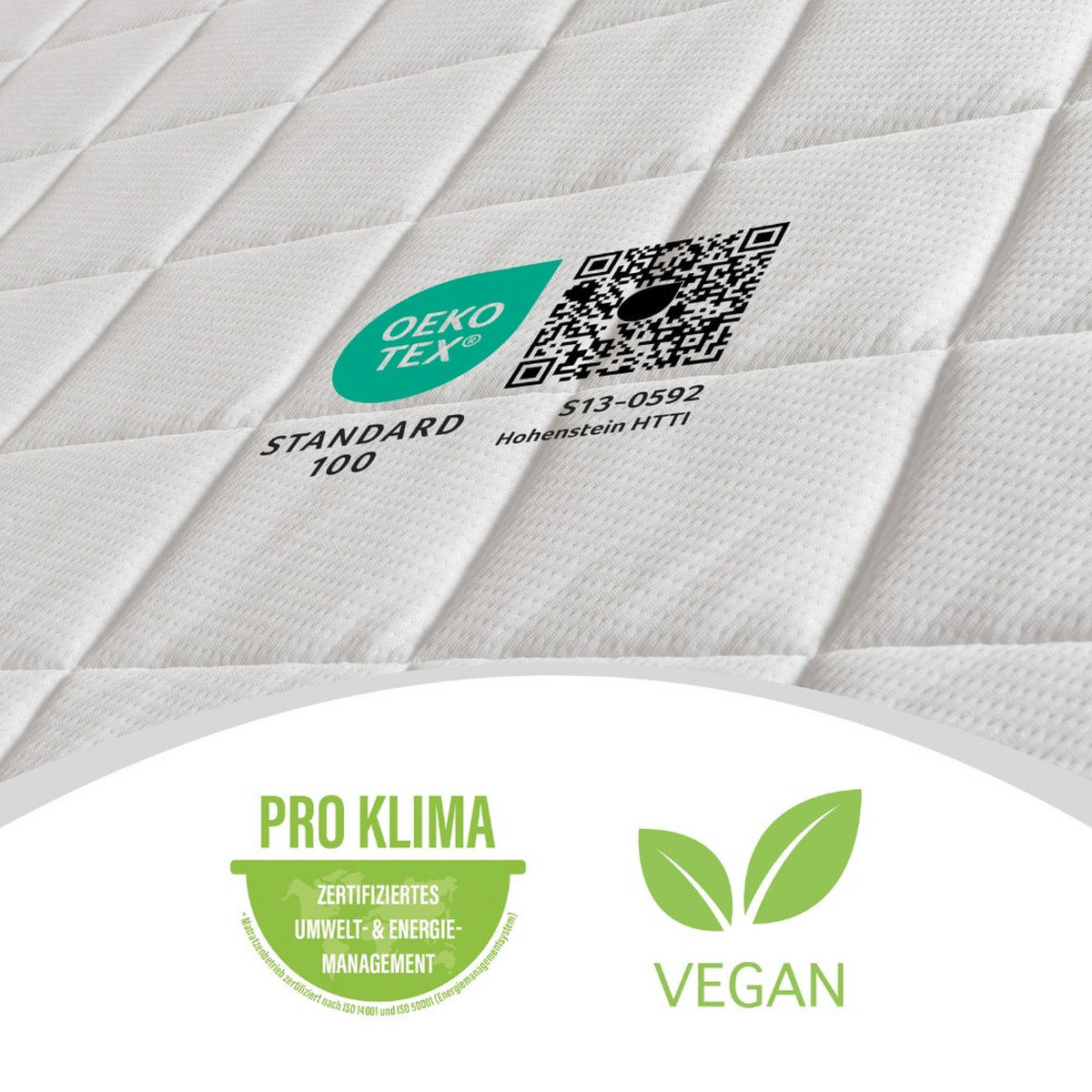 TOPPER LAY - Größe: 200 x 200 cm - Weiß, Textil (200/200cm) - Home Deluxe
