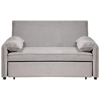 SCHLAFSOFA Stoff Grau Horma - Grau, Textil (160/92/84cm) - Beliani