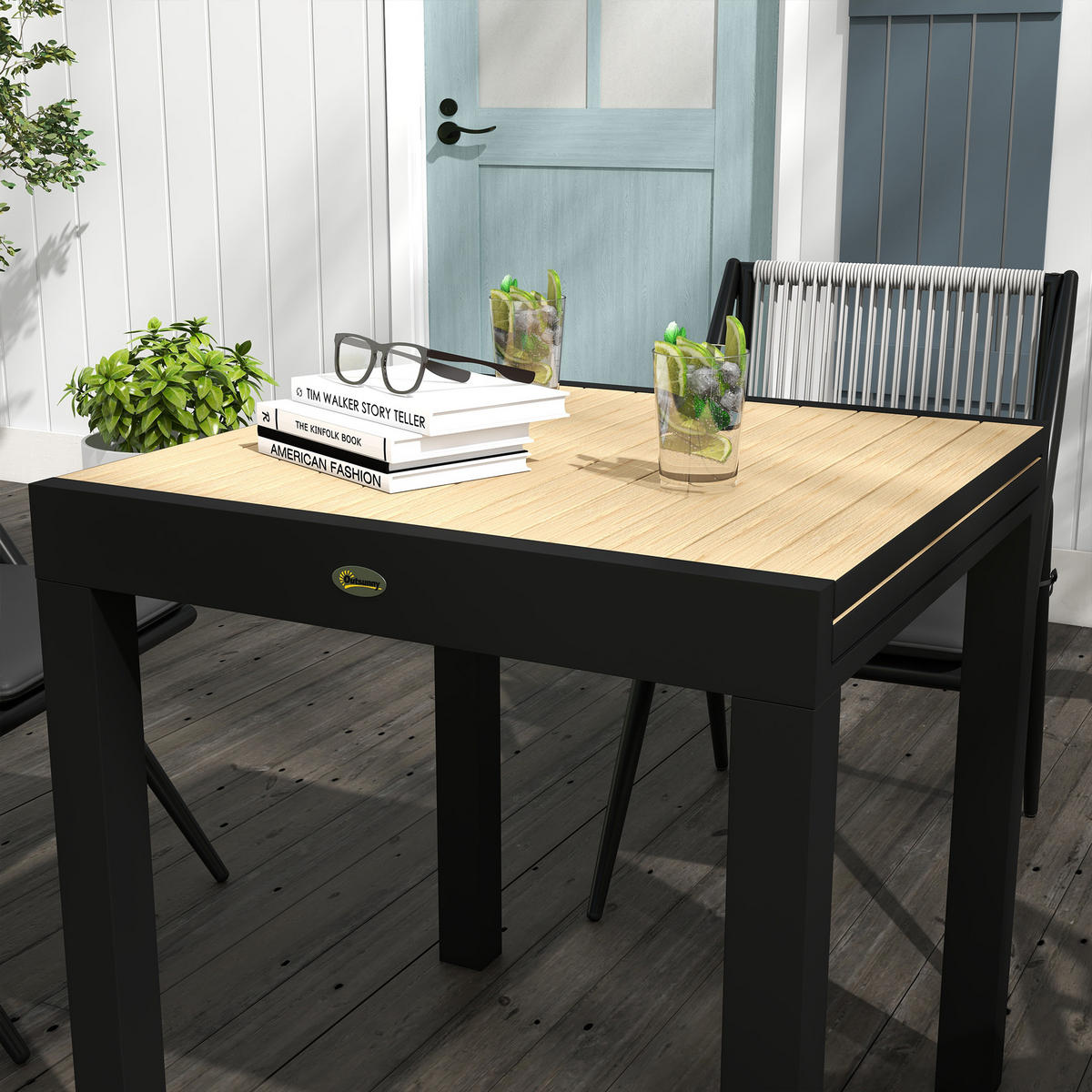 GARTENTISCH DE-07260 ausziehbar, wetterbeständig mit Aluminiumgestell Gelb - Gelb, Metall (162/80/75cm) - ComfortXL