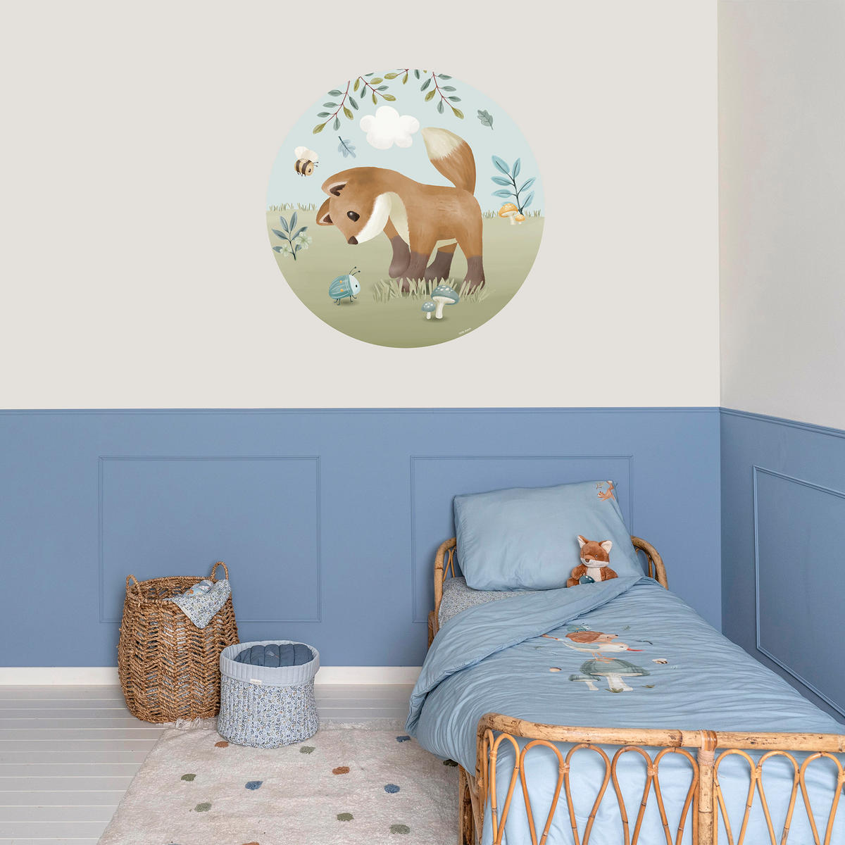 TAPETENKREIS Waldfreunde - Multicolor, Papier/Kunststoff (100/100cm) - Little Dutch