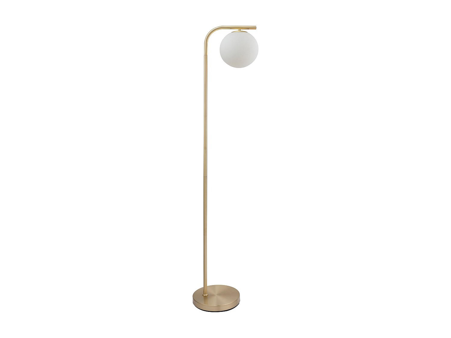 STEHLAMPE - 28 cm x 25 cm - metall - weiß, goldfarben Sofia - Goldfarben/Weiß, Metall (25/28/150cm) - Vente-Unique