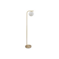 STEHLAMPE - 28 cm x 25 cm - metall - weiß, goldfarben Sofia - Goldfarben/Weiß, Metall (25/28/150cm) - Vente-Unique