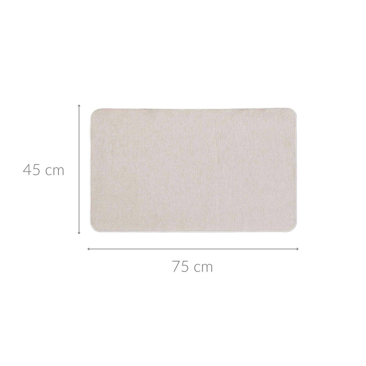 BODENMATTE Simeo 45/75 cm - Beige, Textil (75/45cm) - Douceur d´intérieur