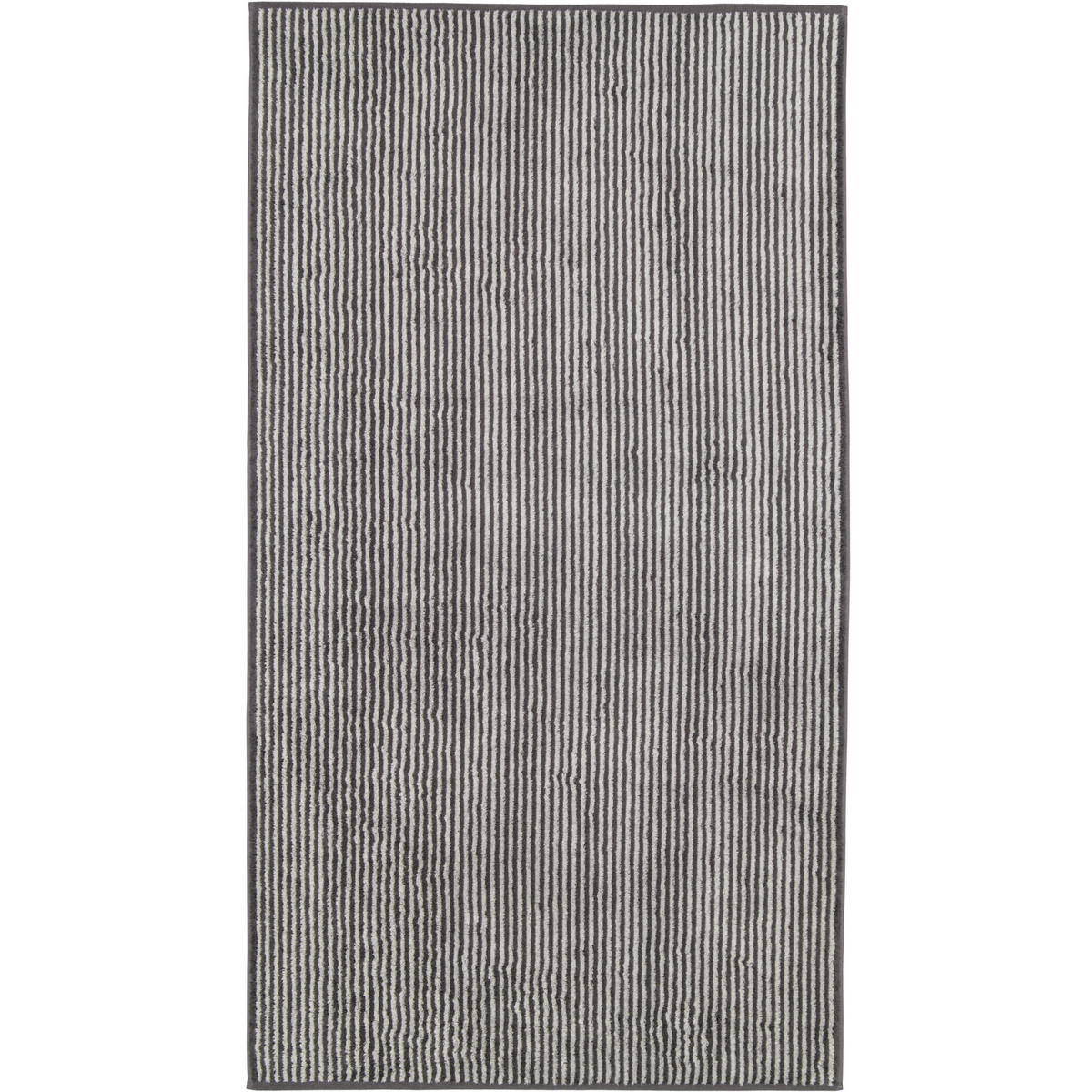 DUSCHTUCH TWO-TONE STRIPES 480 BASALT - 73 - Grau, Textil (80/150cm) - Cawoe