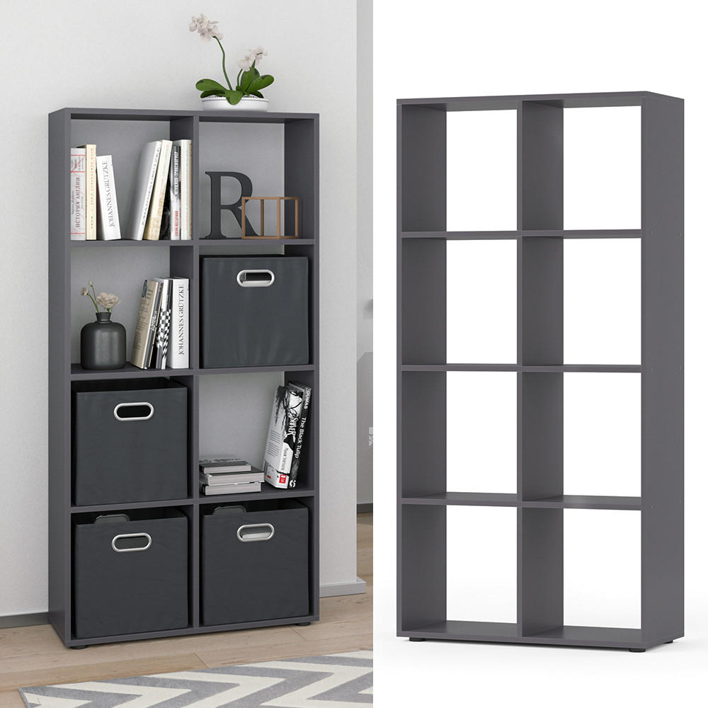 RAUMTEILER Scutum Grau 143 x 72 cm - Grau, Holzwerkstoff (143/72/29cm) - Vicco