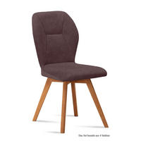ESSZIMMERSTUHL (4er-Set) Donia 51x92x60 Eiche geölt/Braun - Eichefarben/Braun, Kunststoff (60/92/51cm) - 58aufmkessel