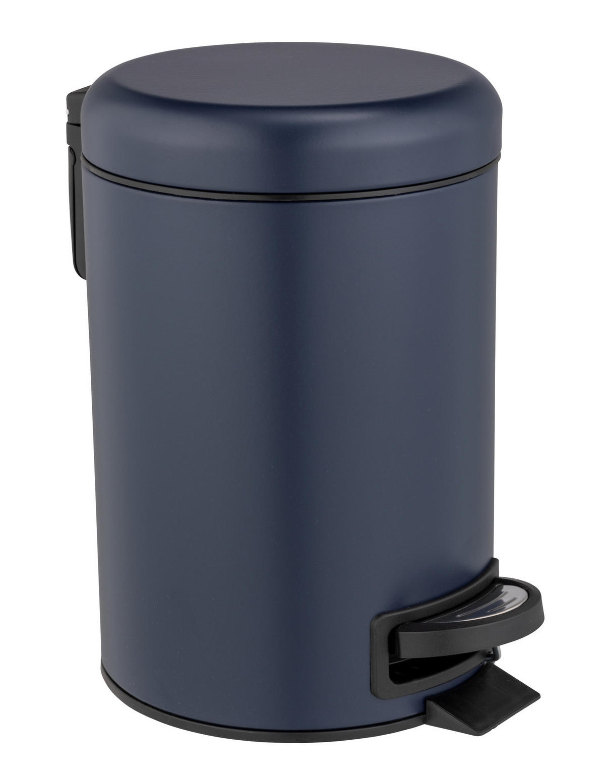 TRETEIMER für Bad 3 l 22,5/17/25 cm - Dunkelblau, Metall (17/25/22.5cm) - Wenko