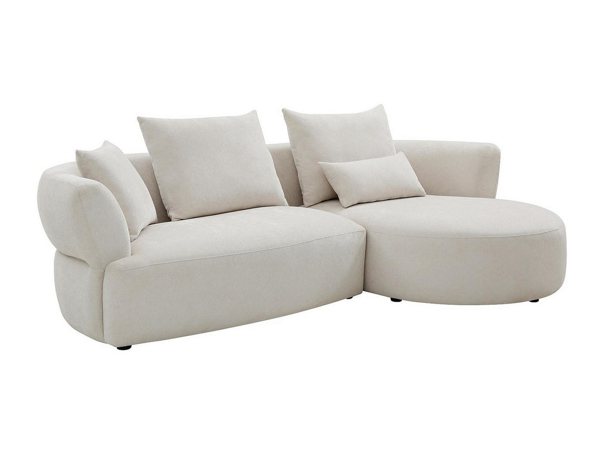 SOFA - 5 Personen - stoff - beige Cusava - Beige, Kunststoff/Textil (280/86/160cm) - Vente-Unique