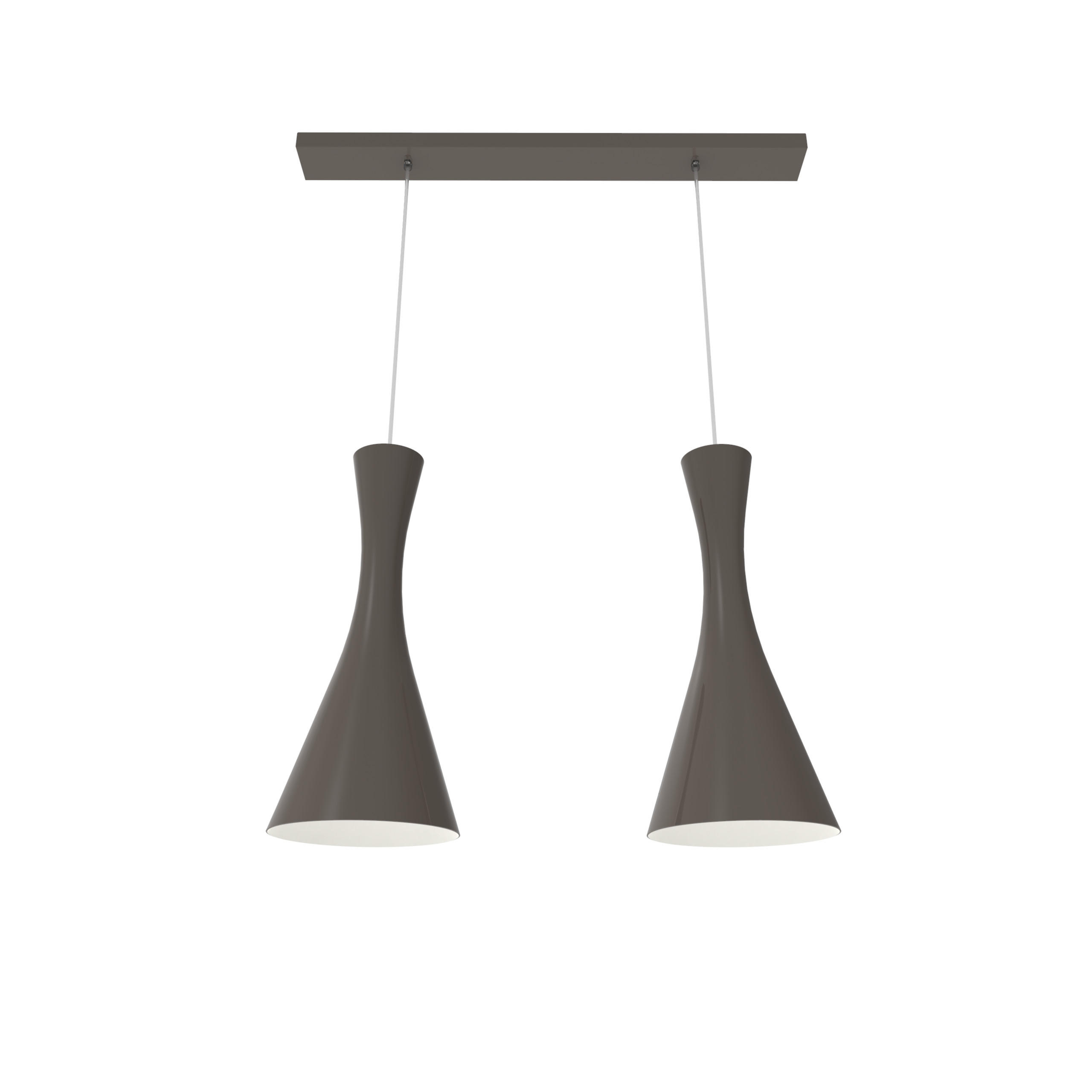 HÄNGELEUCHTE - Graubraun, Metall (20/70/120cm) - Lumicom