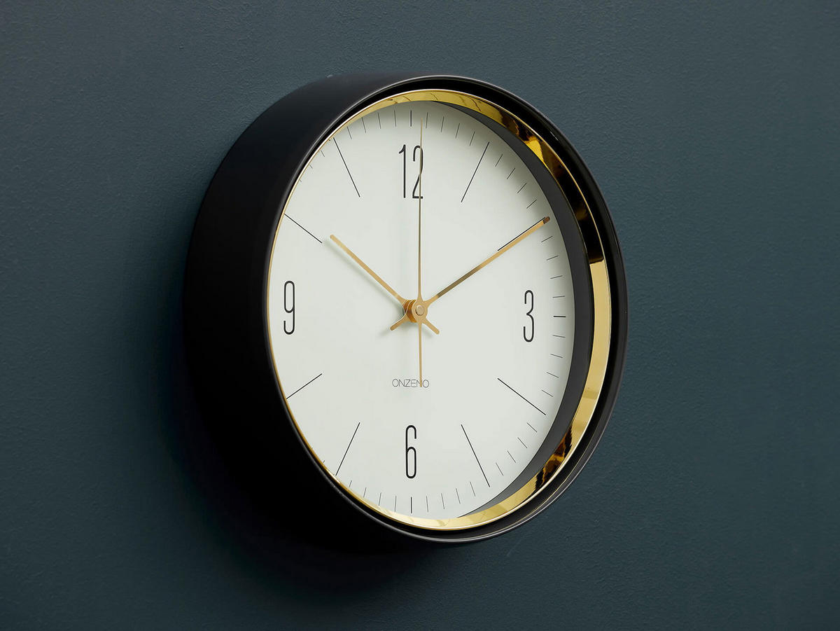 WANDUHR Design Weiß 33/33 cm - Weiß, Glas (32.7/32.7/5cm) - ONZENO