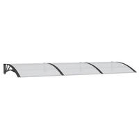 TÜRVORDACH Schwarz 300/100 Cm Polycarbonat - Schwarz, Kunststoff (100/25/300cm) - vidaXL