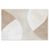 ROHOŽKA Hnědá - Japonci - Abstrakt 120x80 cm - béžová, textil/umělá hmota (120/0.4cm) - MuchoWow