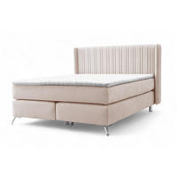 BOXSPRINGBETT Agnus - Creme, Holzwerkstoff/Textil (120/200cm) - Fun Möbel