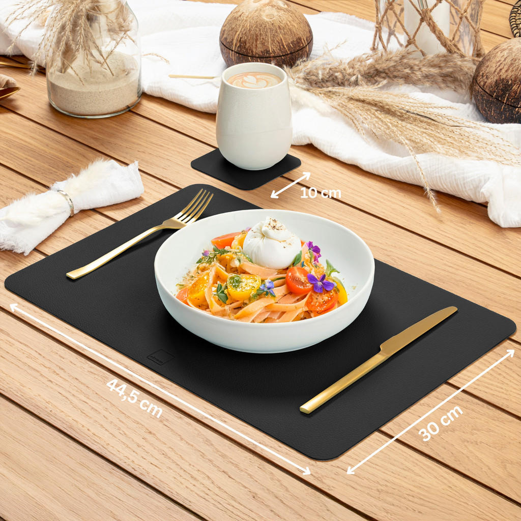 Thumbnail - Sänger Tischset, Schwarz, Kunststoff, Rechteckig, 44.5x30 cm, Wohntextilien, Tischwäsche, Tischsets