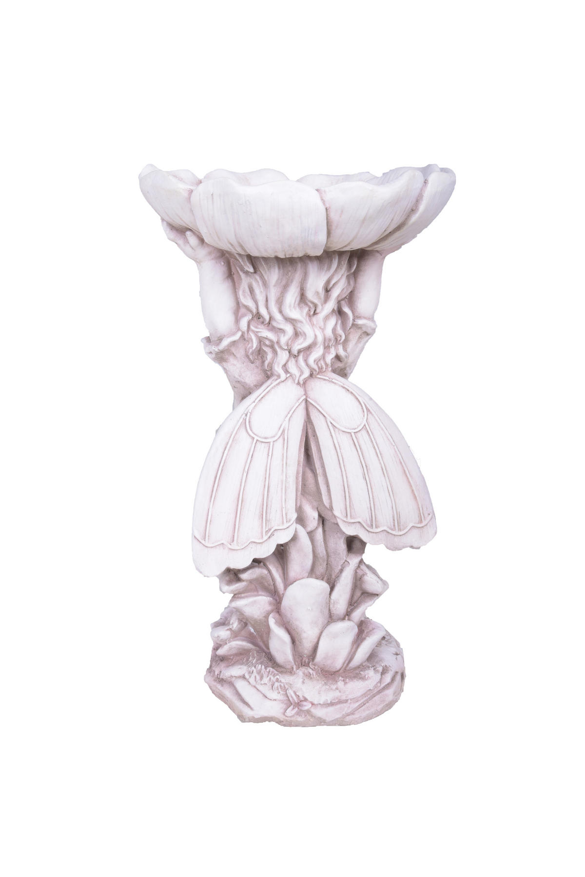 GARTENFIGUR Uwe Weiß 64x33x35cm - Weiß, Kunststoff (33/64/35cm) - DELUKE
