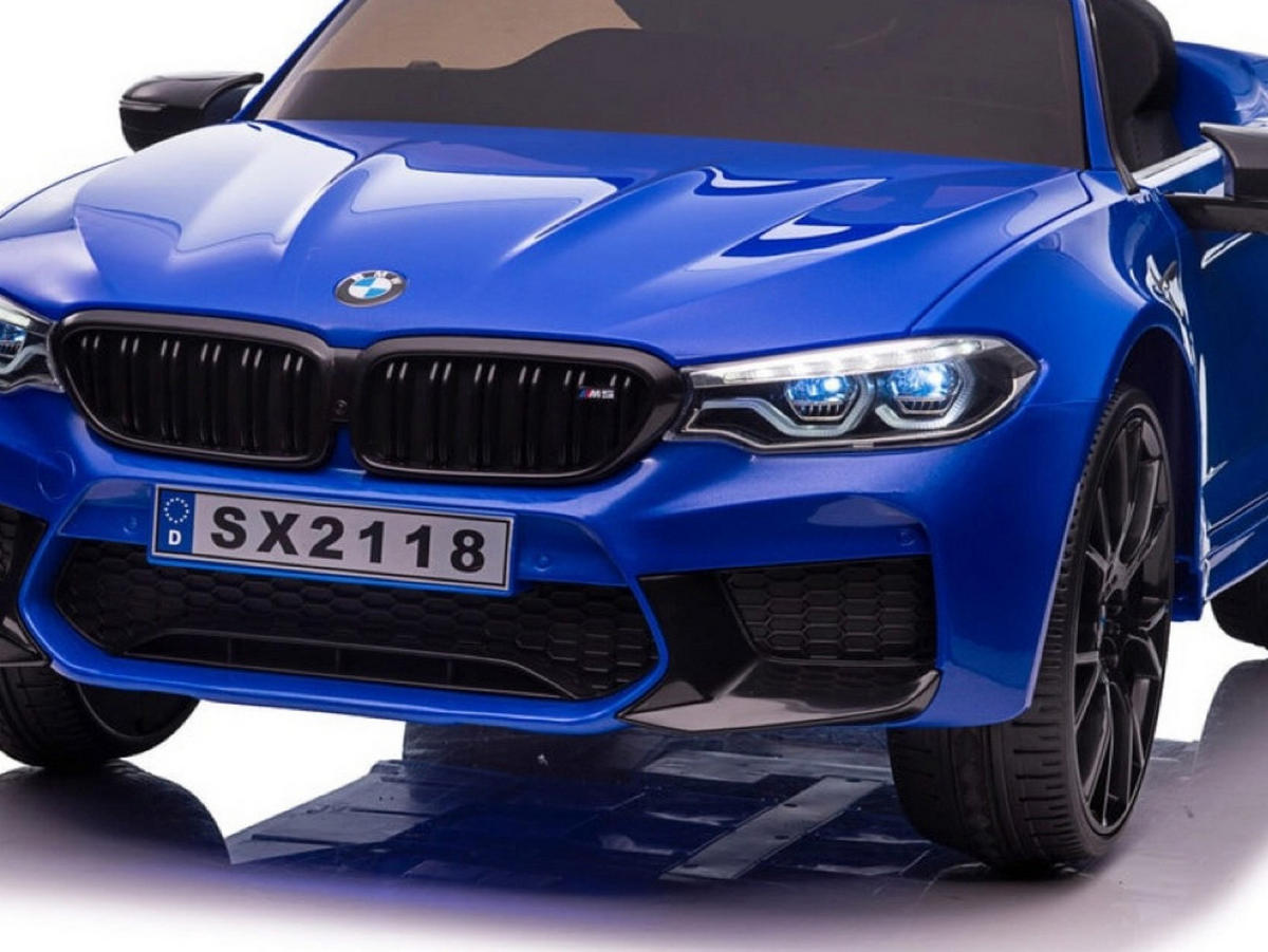 KINDER ELEKTROAUTO BMW M5 Blau - Blau, Kunststoff (124/74/55cm) - TPFLiving