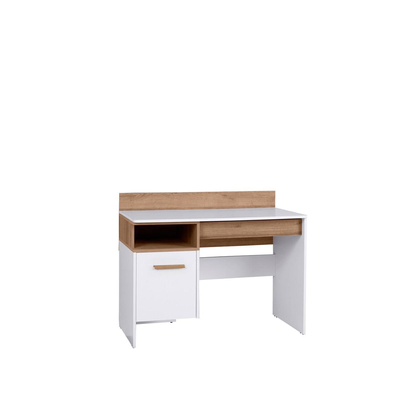 SCHREIBTISCH GRANT G2/B WEIß 110/87/55 - Weiß, Holzwerkstoff (55/110/87cm) - Marmex Möbel