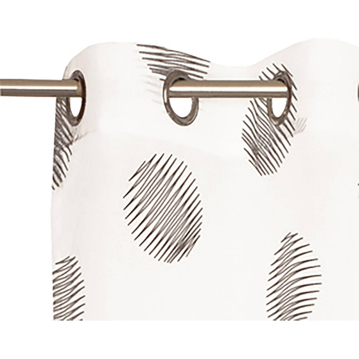 TRANSPARENTER ÖSENVORHANG CULO - Weiß, Textil (140/1/250cm) - Esprit